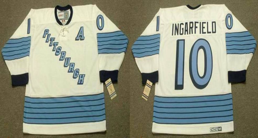 2019 Men Pittsburgh Penguins #10 Ingarfield White CCM NHL jerseys